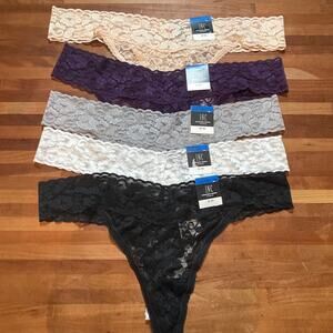 I.n.c. Lace Thong Underwear panty pack set of 5 XL